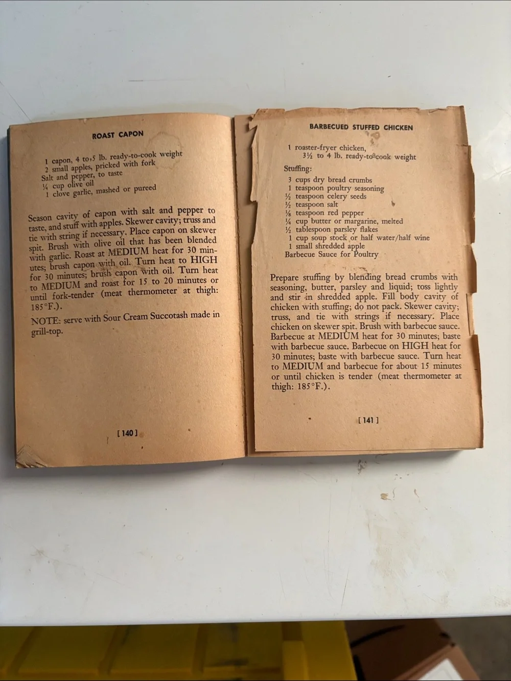 Mr. & Mrs. Roto-Broil Cook Book by Sarah Alexander - Blue
